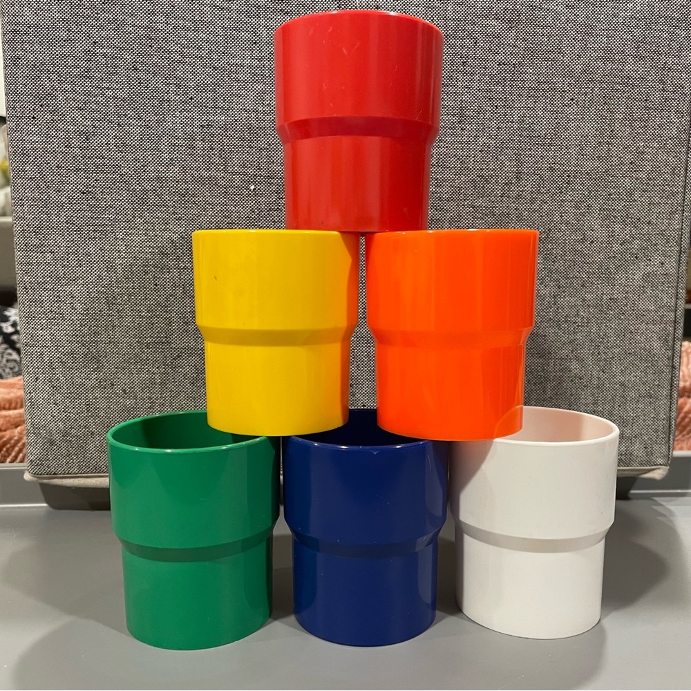 Retro Ingrid Stackable camping cups Mid century